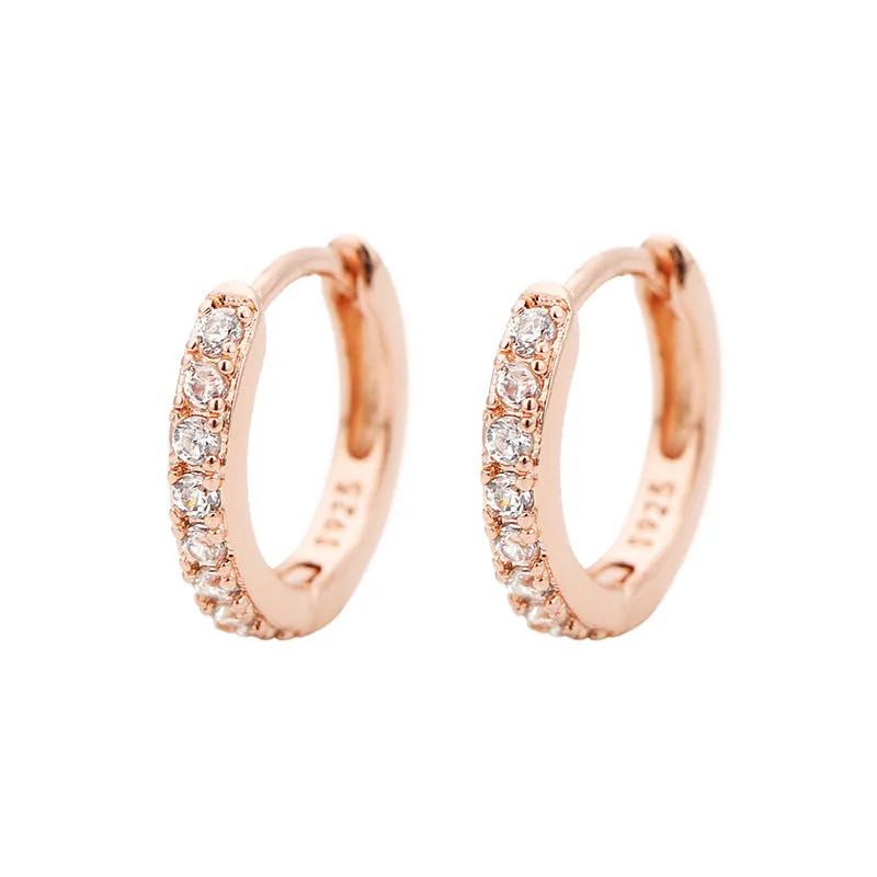 Wholesale Single Sided Diamond Earrings