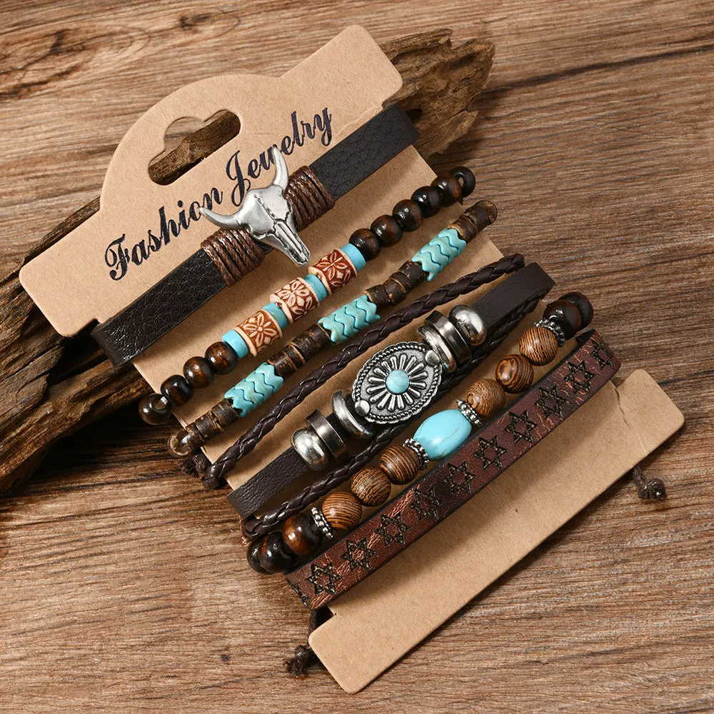 Wholesale Skull Bull Head Zinc Alloy Bracelet
