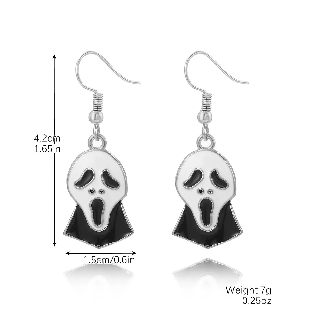 Wholesale Skull Dark Diamond Alloy Pumpkin Spider Halloween Earrings