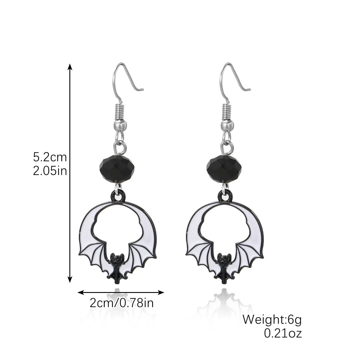 Wholesale Skull Dark Diamond Alloy Pumpkin Spider Halloween Earrings