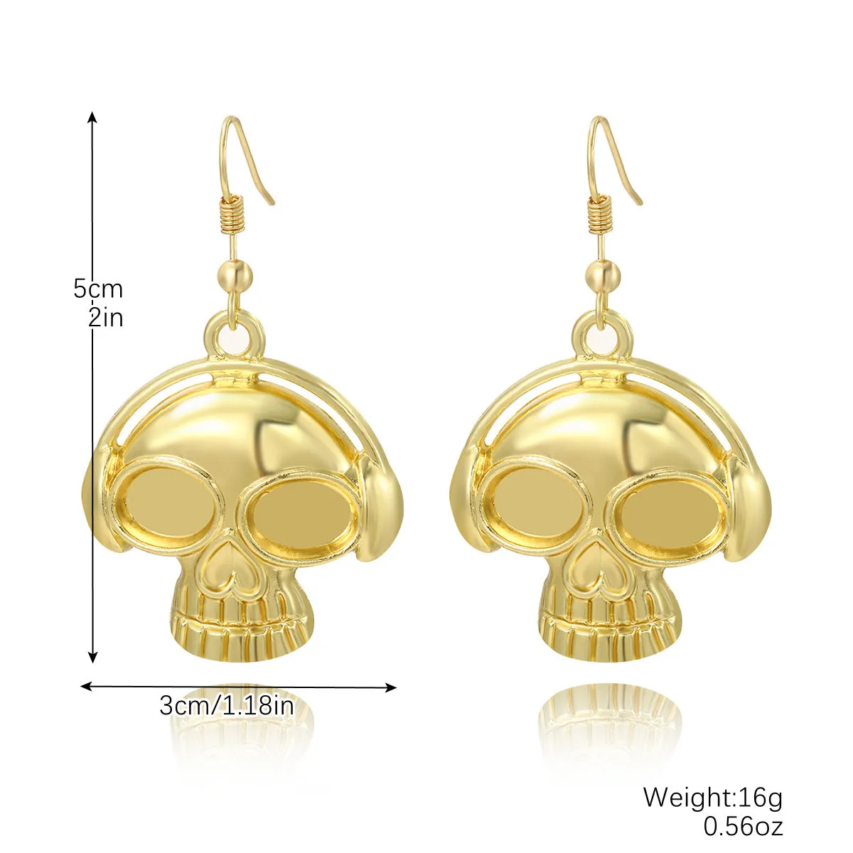 Wholesale Skull Dark Diamond Alloy Pumpkin Spider Halloween Earrings