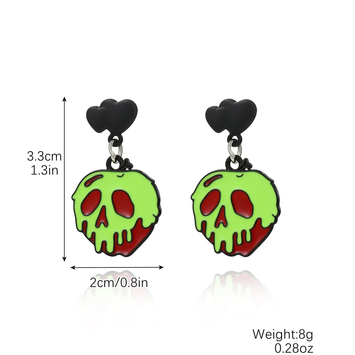 Wholesale Skull Dark Diamond Alloy Pumpkin Spider Halloween Earrings