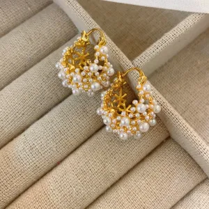 Wholesale Small Millet Bead Fashion Earrings