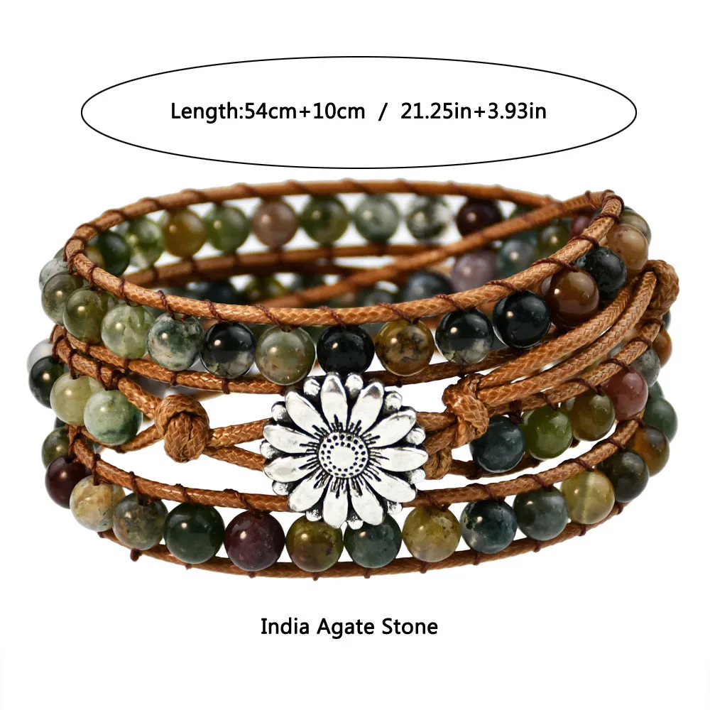 Wholesale small numerous layered agate bracelet