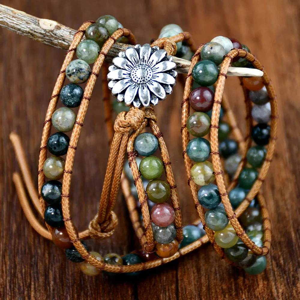 Wholesale small numerous layered agate bracelet