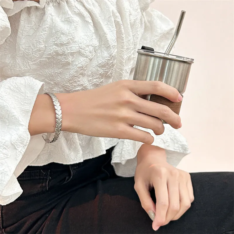 Wholesale Snake-shaped Titanium Steel Bracelet Personalized Opening Bracelet OLY Exclusive