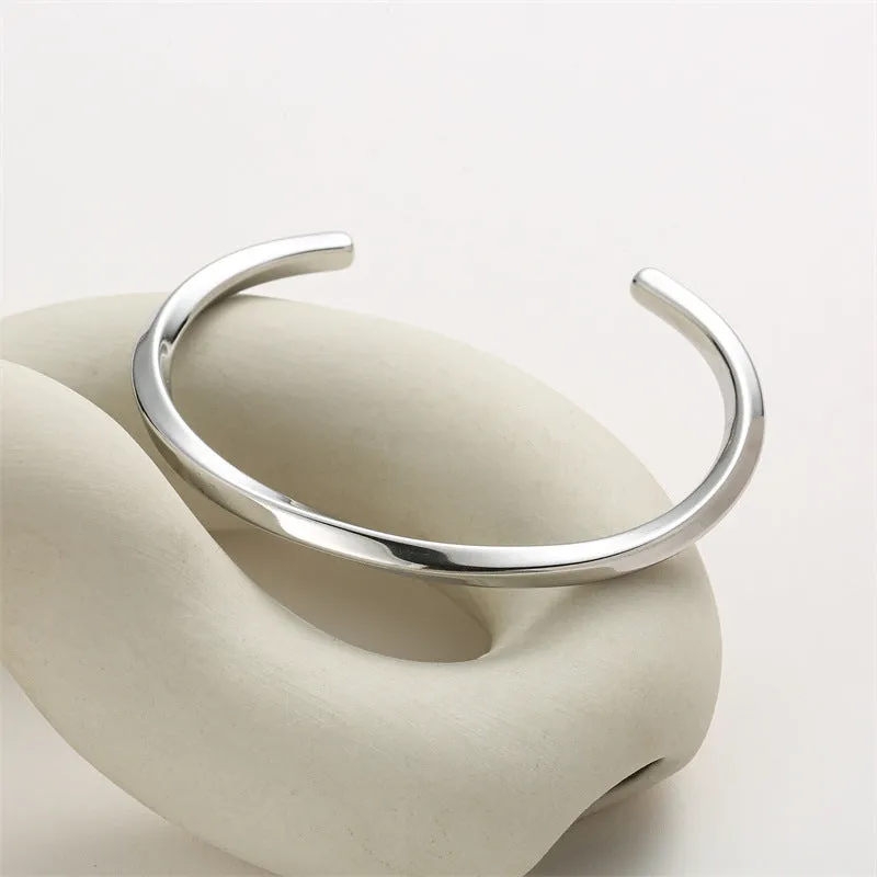 Wholesale Snake-shaped Titanium Steel Bracelet Personalized Opening Bracelet OLY Exclusive
