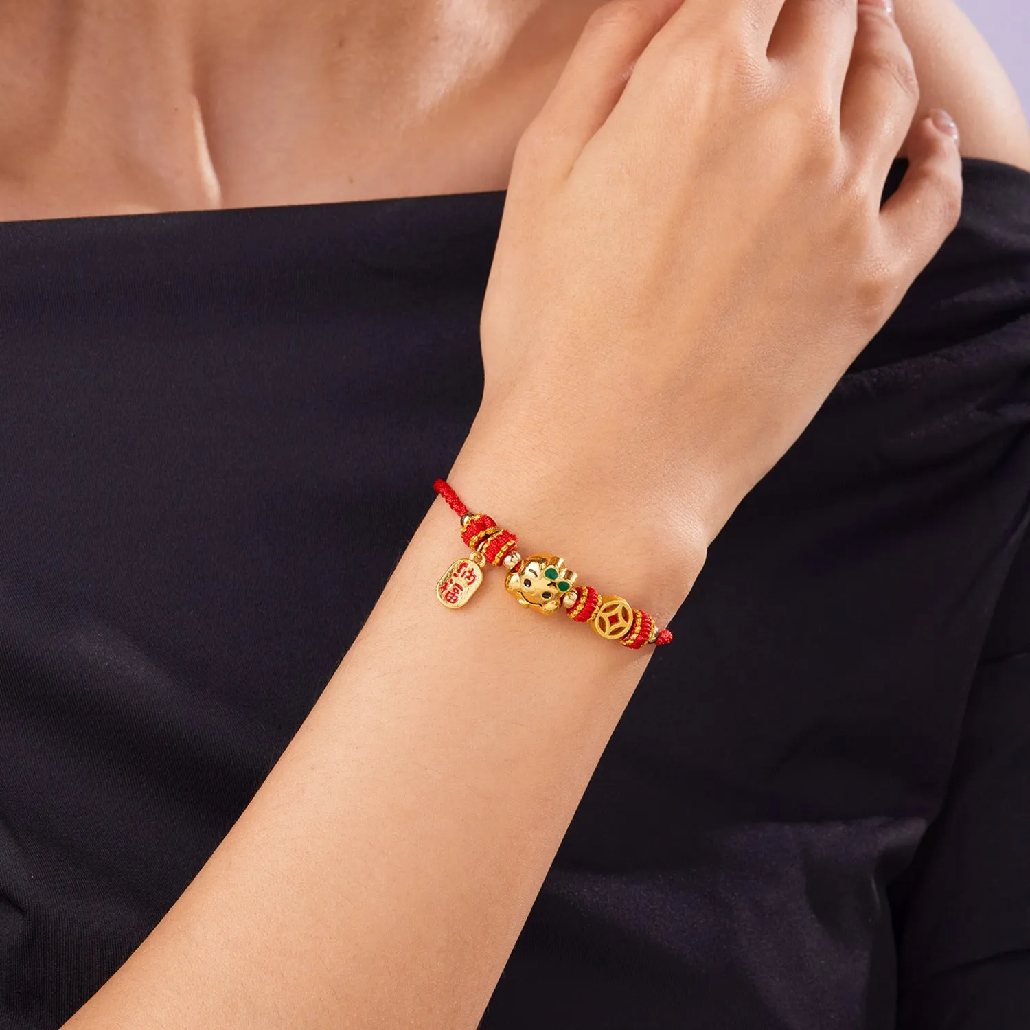 Wholesale Snake Year Zodiac Year Red String Bracelet for Bringing Fortune and Blessings