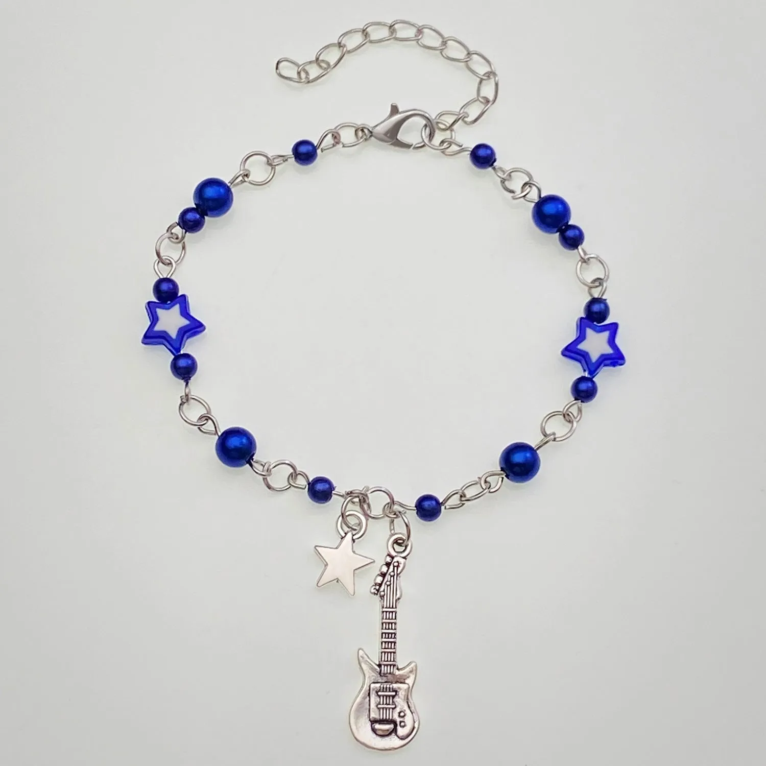 Wholesale Spice Punk Hollow Pentagram  Heart Bracelet
