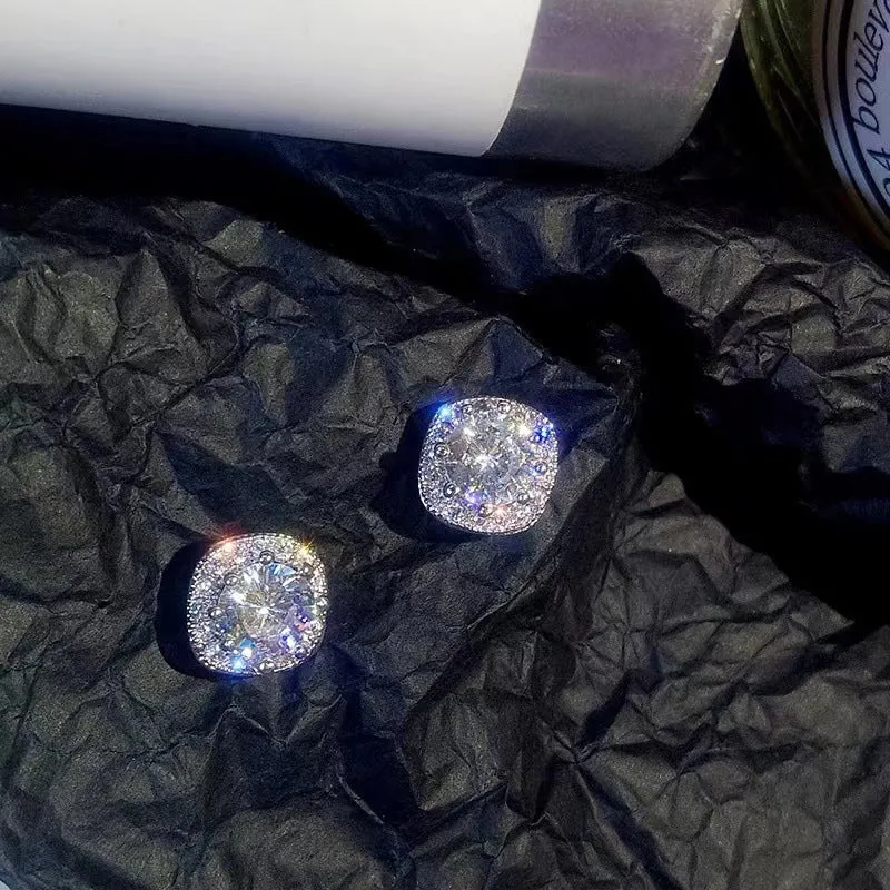 Wholesale Square Diamond Earrings