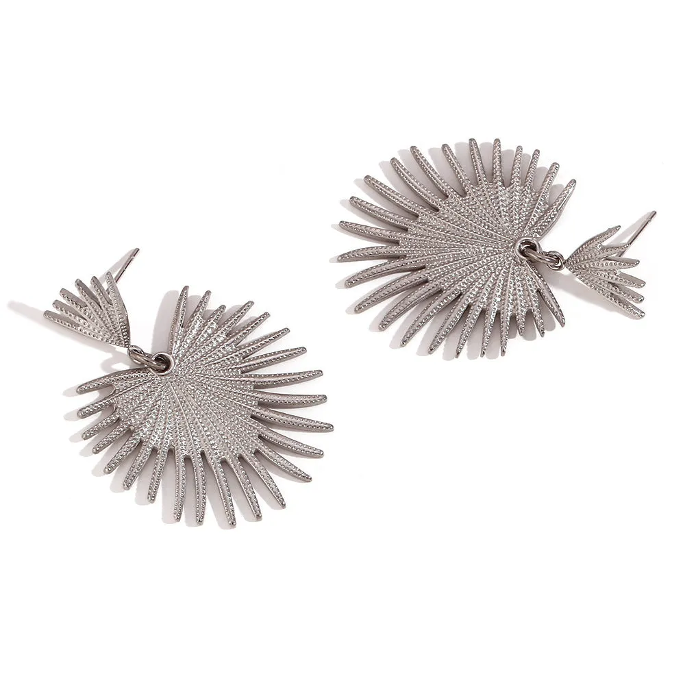 Wholesale Stainless Steel 18K Gold Plated Irregular Geometric Love Earrings