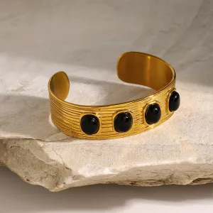 Wholesale stainless steel agate bracelet