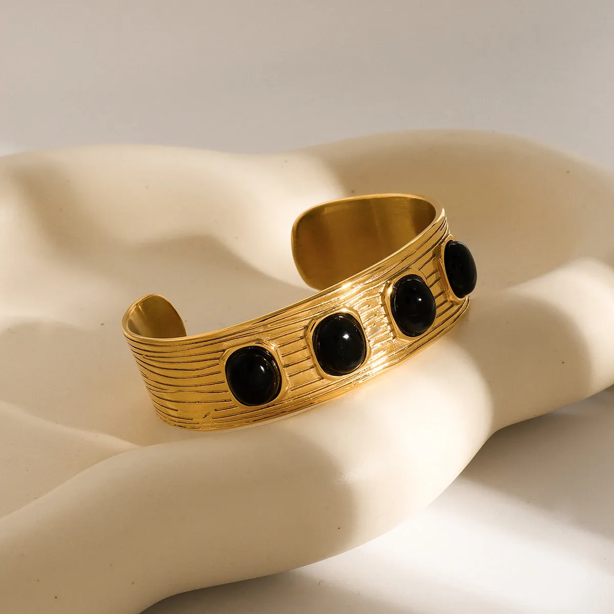 Wholesale stainless steel agate bracelet