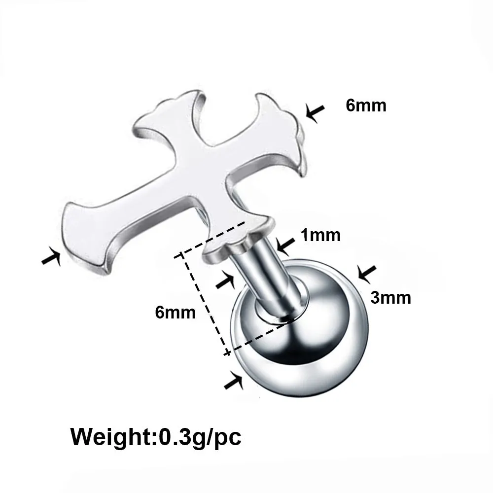 Wholesale Stainless Steel Cross Ear Nails