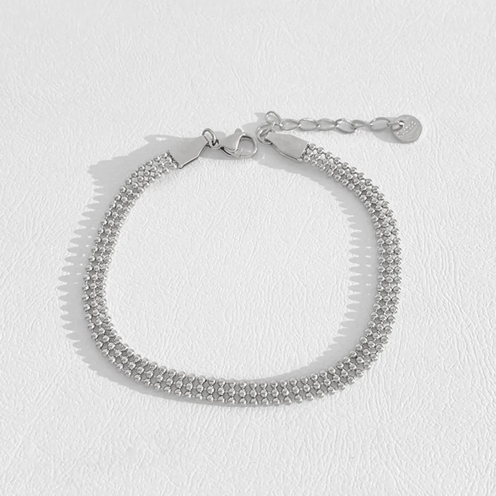 Wholesale Stainless Steel Stacked Electroplated Bracelets
