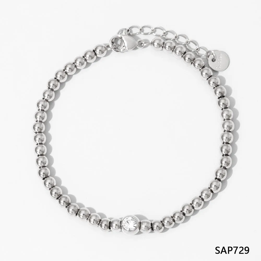 Wholesale Stainless Steel Stacked Electroplated Bracelets