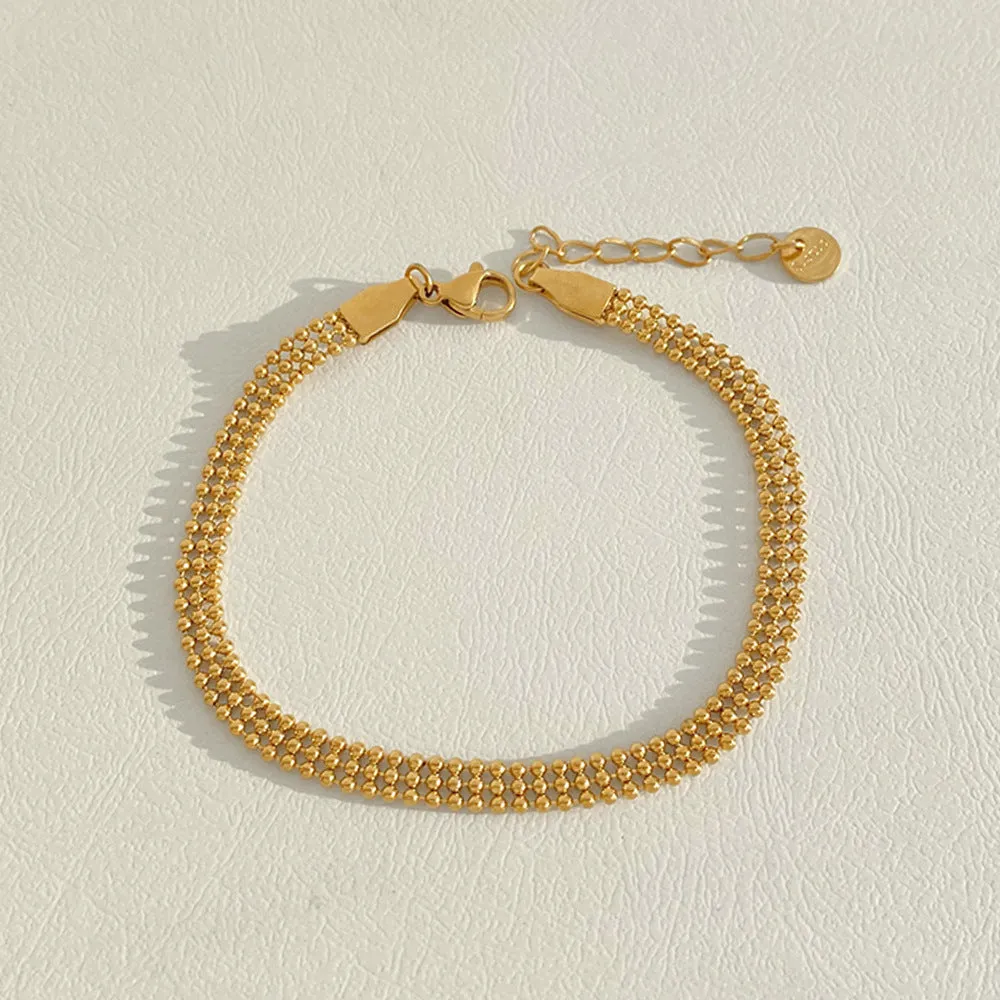 Wholesale Stainless Steel Stacked Electroplated Bracelets