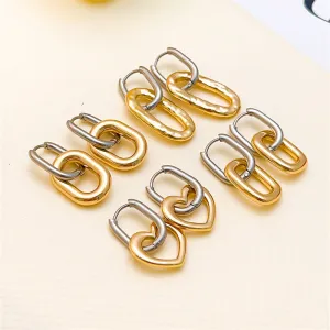 Wholesale Stainless Steel Toggle Love Earrings