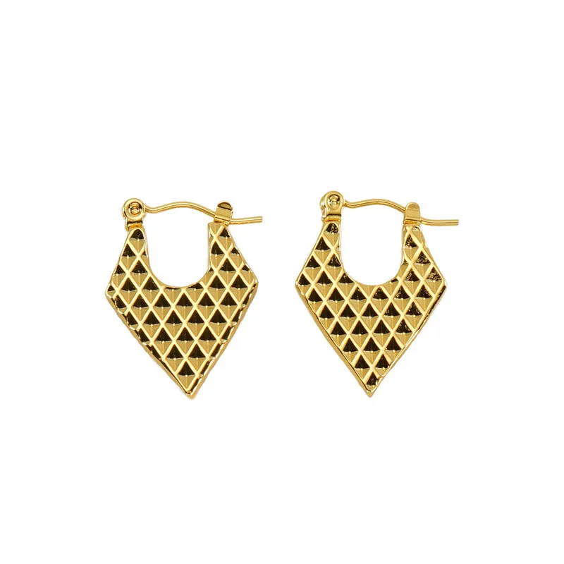 Wholesale Stainless Steel Vintage Trkiye Love Eyes Horn Bag Earrings