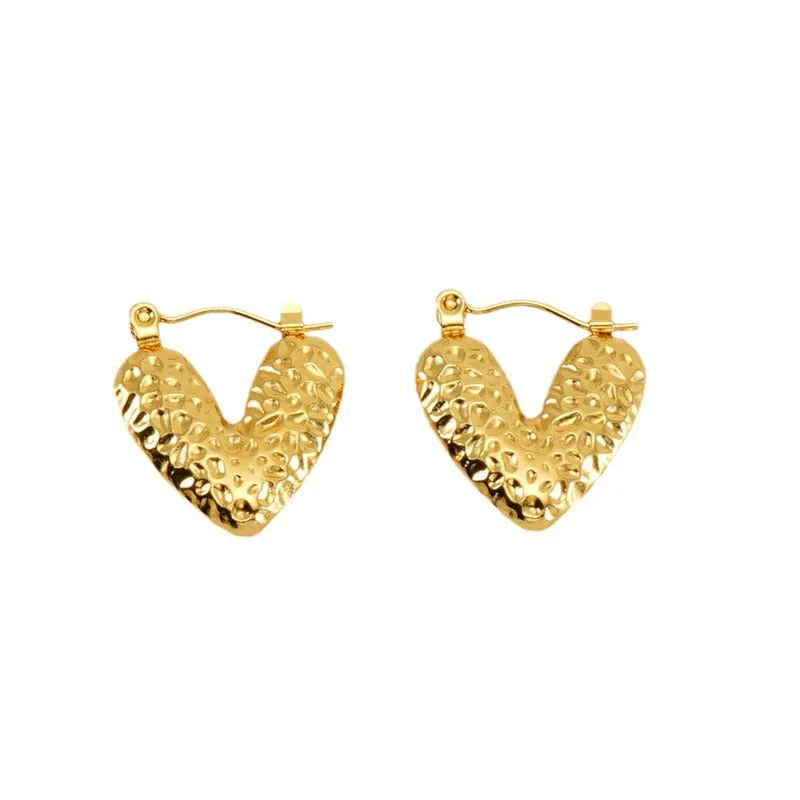 Wholesale Stainless Steel Vintage Trkiye Love Eyes Horn Bag Earrings