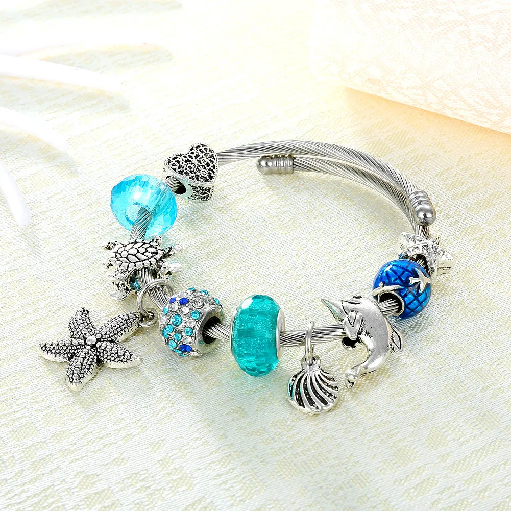 Wholesale Starfish Turtle Titanium Steel Bracelets