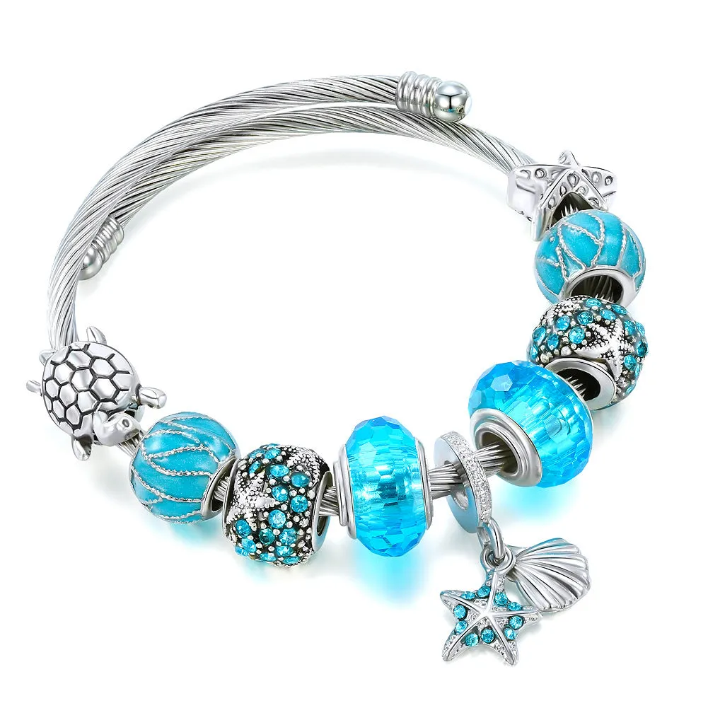 Wholesale Starfish Turtle Titanium Steel Bracelets