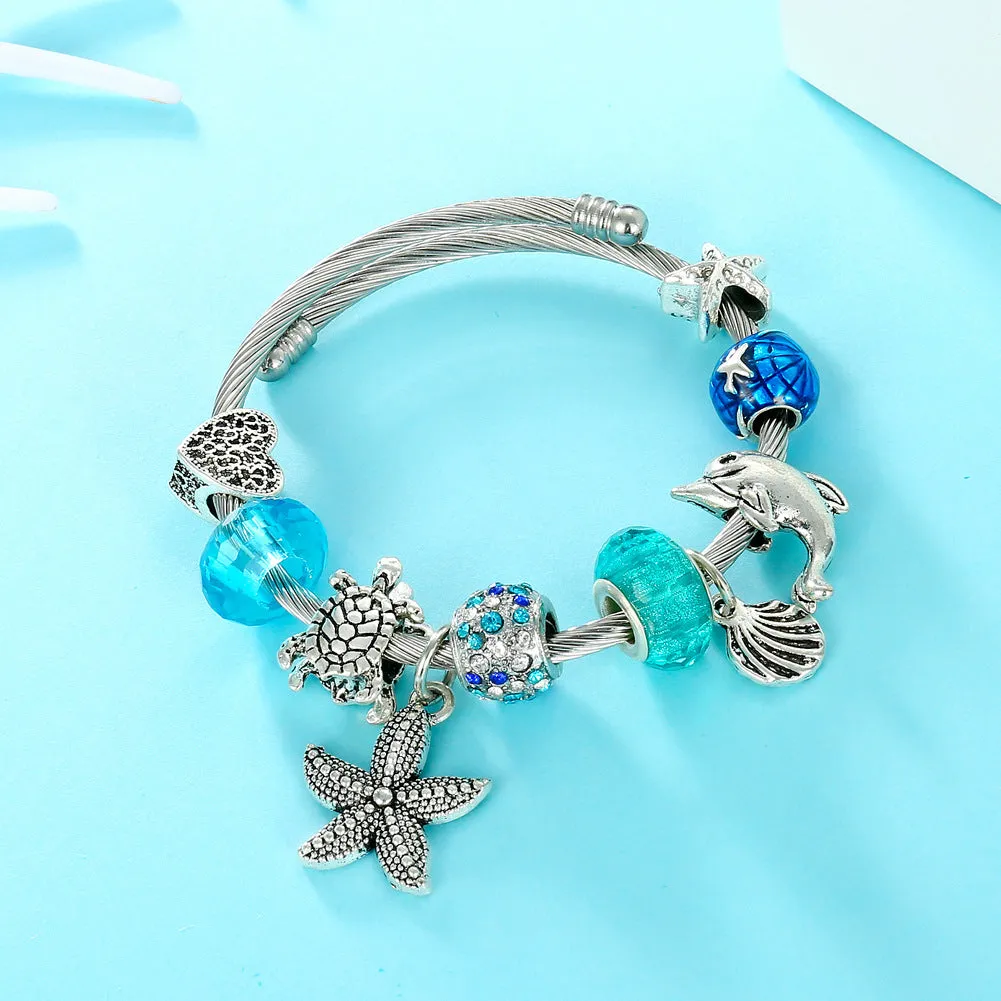 Wholesale Starfish Turtle Titanium Steel Bracelets