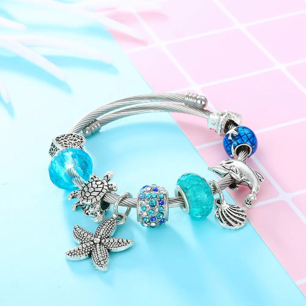 Wholesale Starfish Turtle Titanium Steel Bracelets