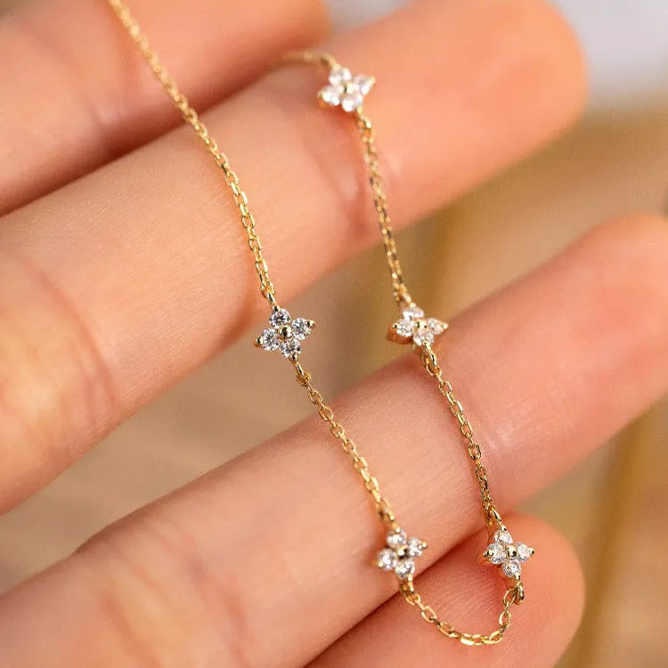 Wholesale sterling silver bracelet zircon jewelry