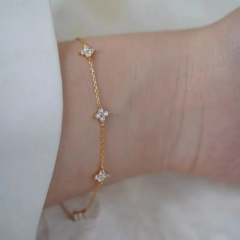 Wholesale sterling silver bracelet zircon jewelry