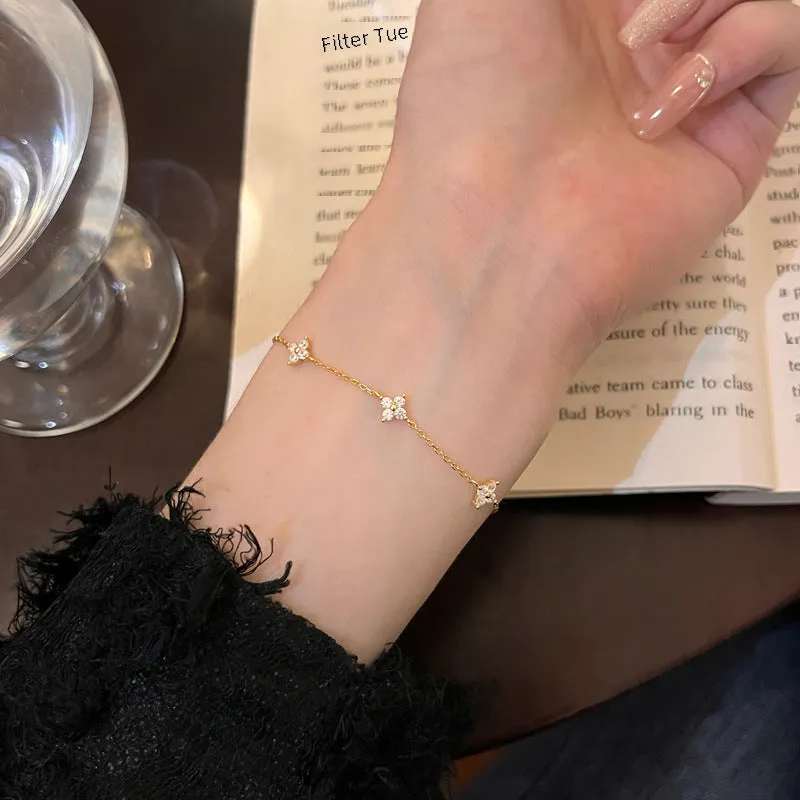 Wholesale sterling silver bracelet zircon jewelry
