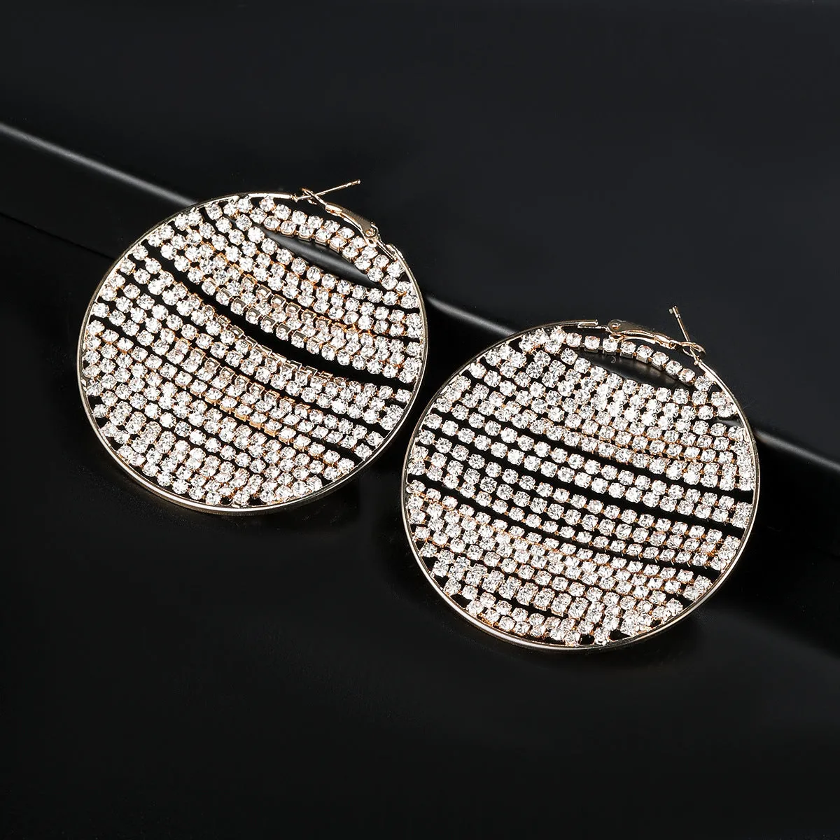 Wholesale Super Flash Claw Chain Copper Earrings