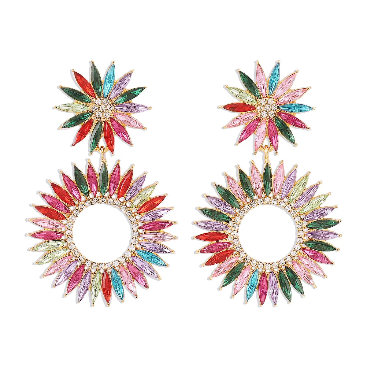 Wholesale Super Sparkling Diamond Earrings
