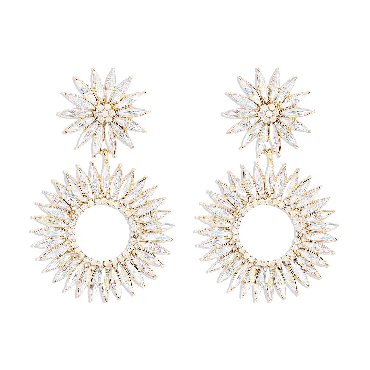 Wholesale Super Sparkling Diamond Earrings
