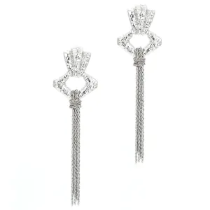 Wholesale Tassel Braided Alloy Earrings
