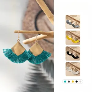 Wholesale Tassel Colorful Exaggerated Earrings