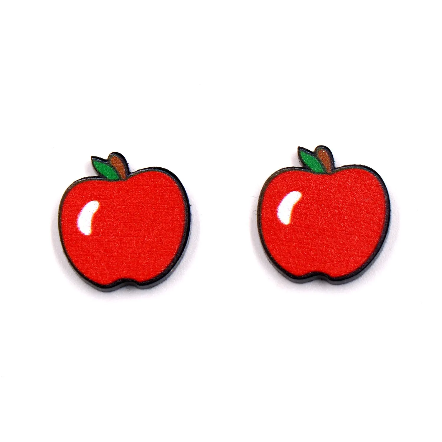 Wholesale Teacher Apple Acrylic Earrings