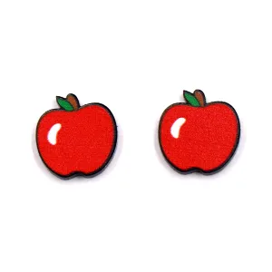 Wholesale Teacher Apple Acrylic Earrings