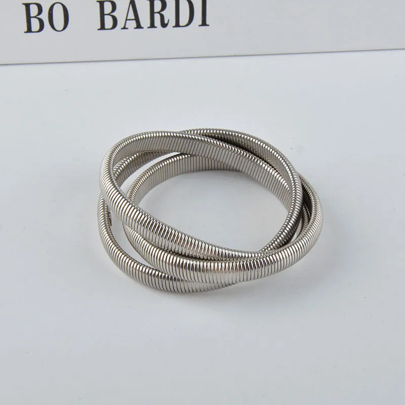 Wholesale  three-layer wide-brimmed bracelet personalized design bracelet