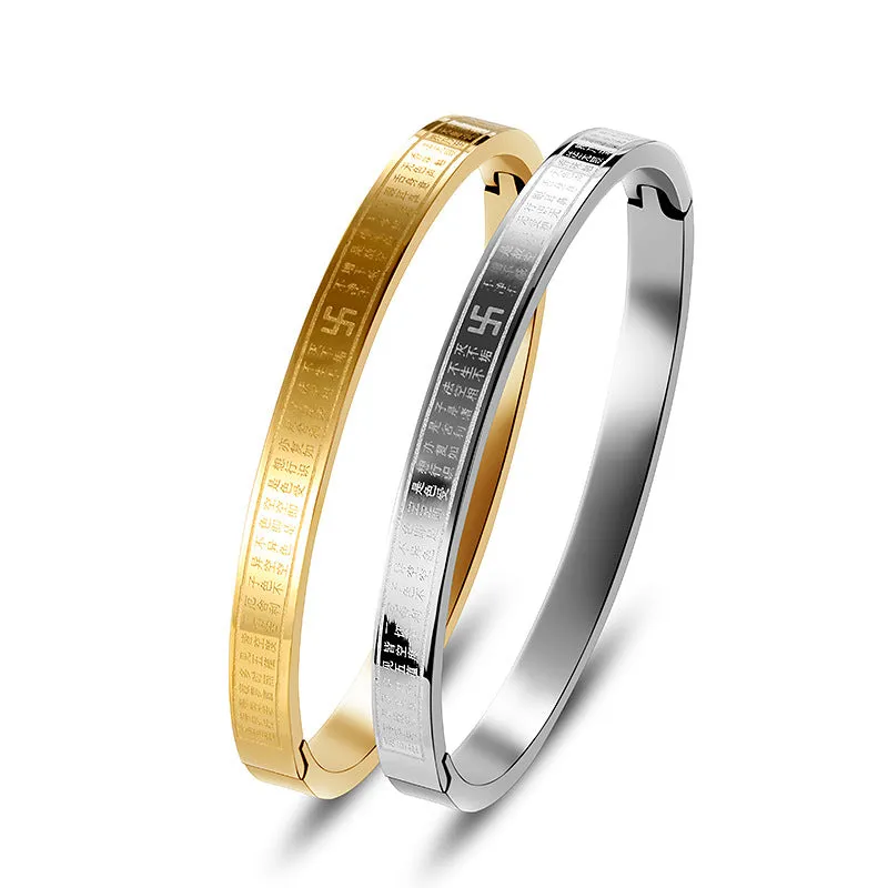 Wholesale Titanium Steel 12 Zodiac Guardian God Non Fading Bracelet