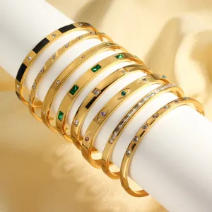 Wholesale Titanium steel diamond-encrusted Bracelet