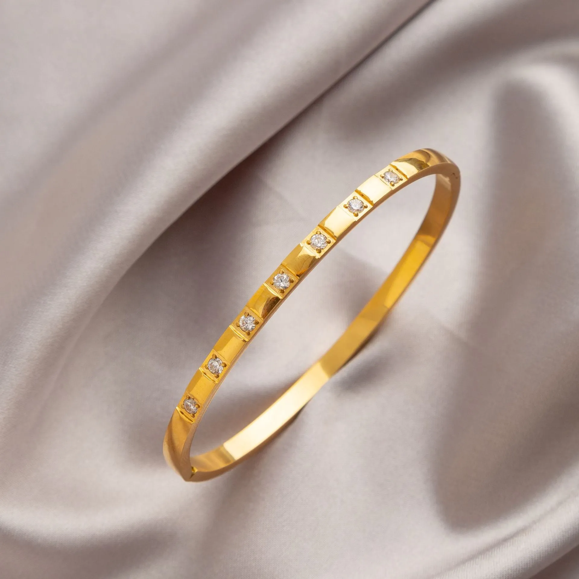 Wholesale Titanium steel diamond-encrusted Bracelet