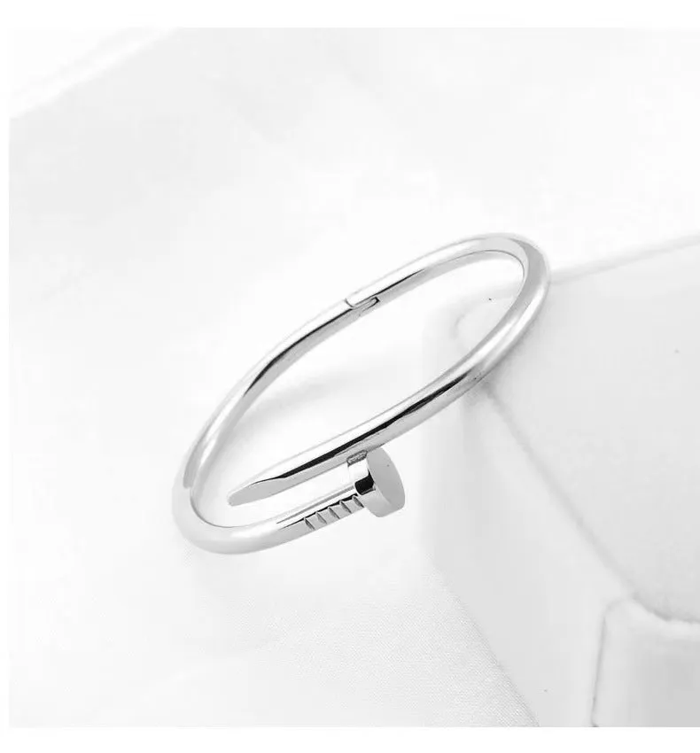 Wholesale Titanium Steel Fashionable Card Add Nail Bracelet Ring Stainless Steel Fashionable Trendy Rings