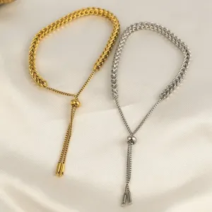 Wholesale Titanium steel golden wheat ear bracelet