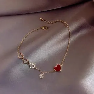 Wholesale Titanium Steel Smiley Chain Round Brand Bracelet