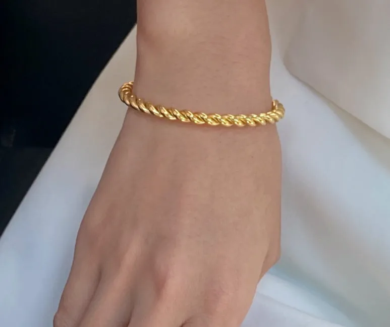 Wholesale Twist Fashion Titanium Steel Bracelet