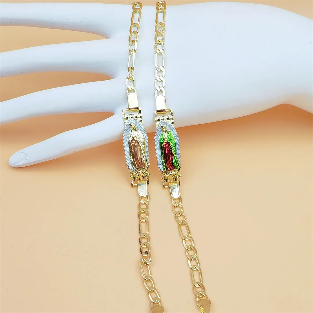 Wholesale Two color bracelet religious bracelet