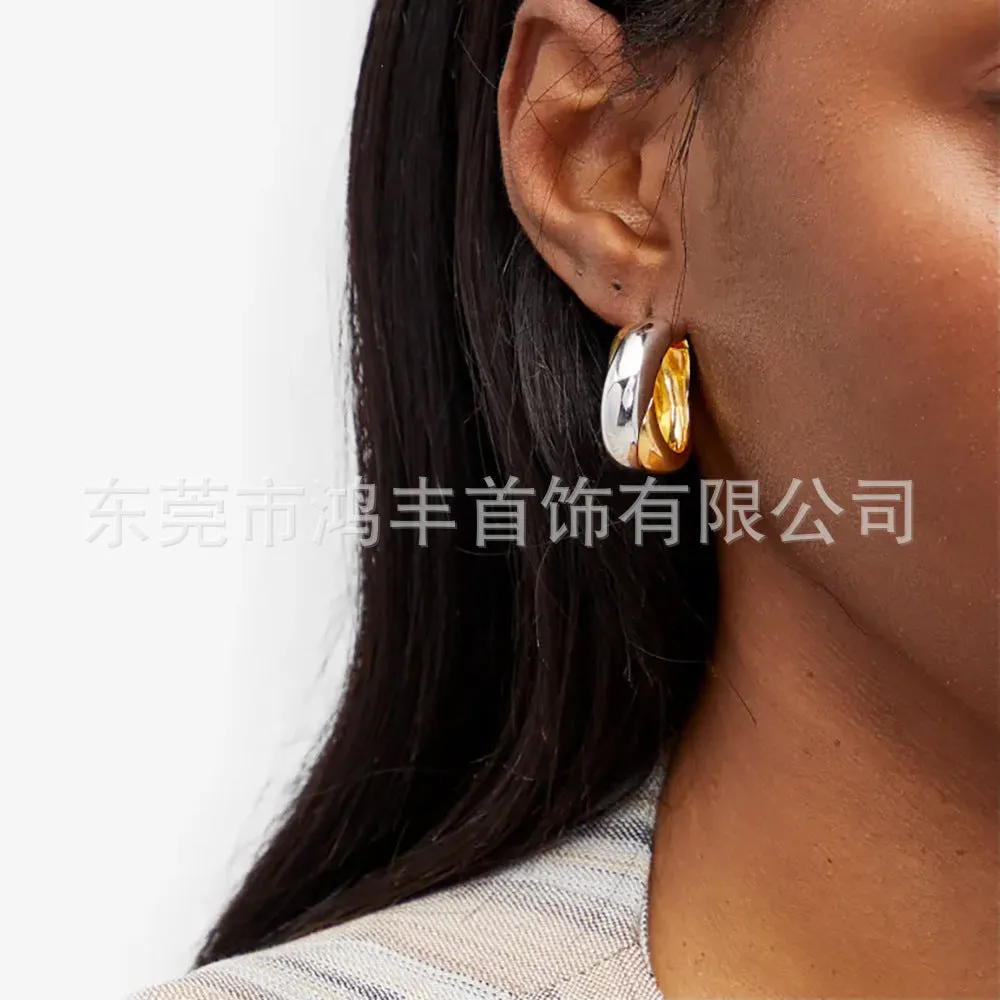 Wholesale Two-tone vintage earrings