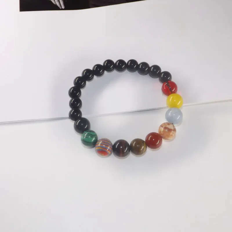 Wholesale Universe Galaxy Eight Planets Bracelet Couple Bracelet