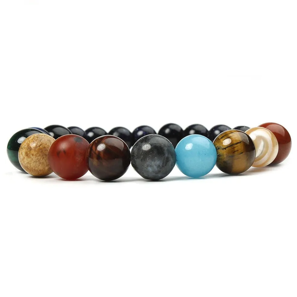 Wholesale Universe Galaxy Eight Planets Bracelet Couple Bracelet